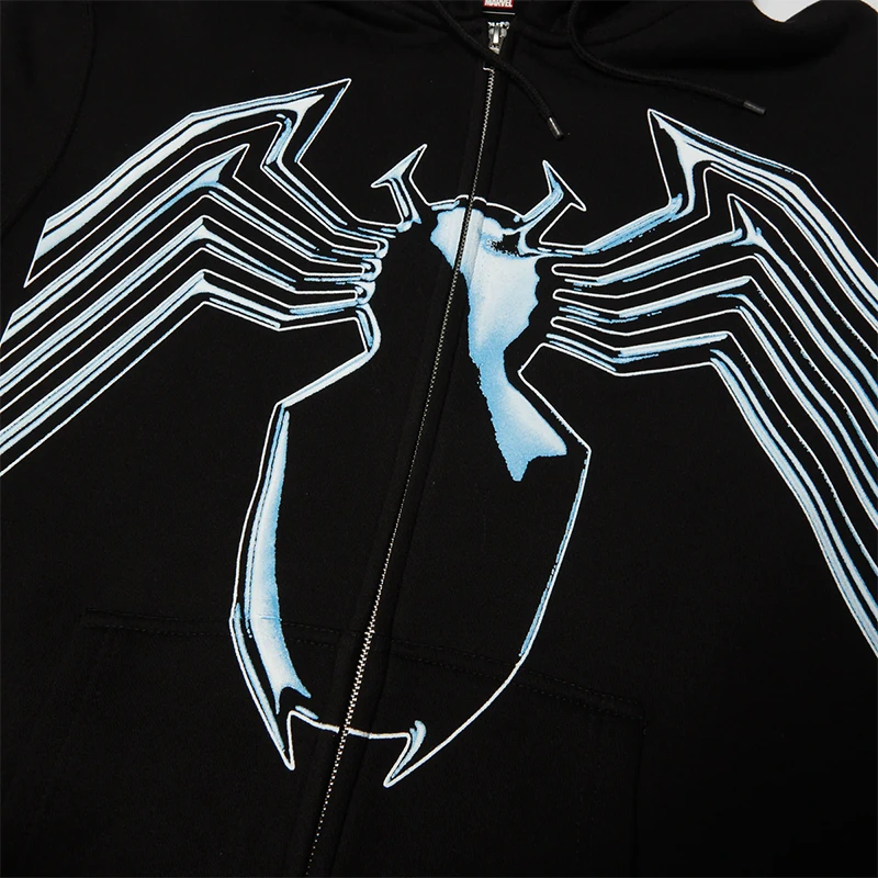 HUF x Marvel Venom Full-Zip Hoodie - Image 3