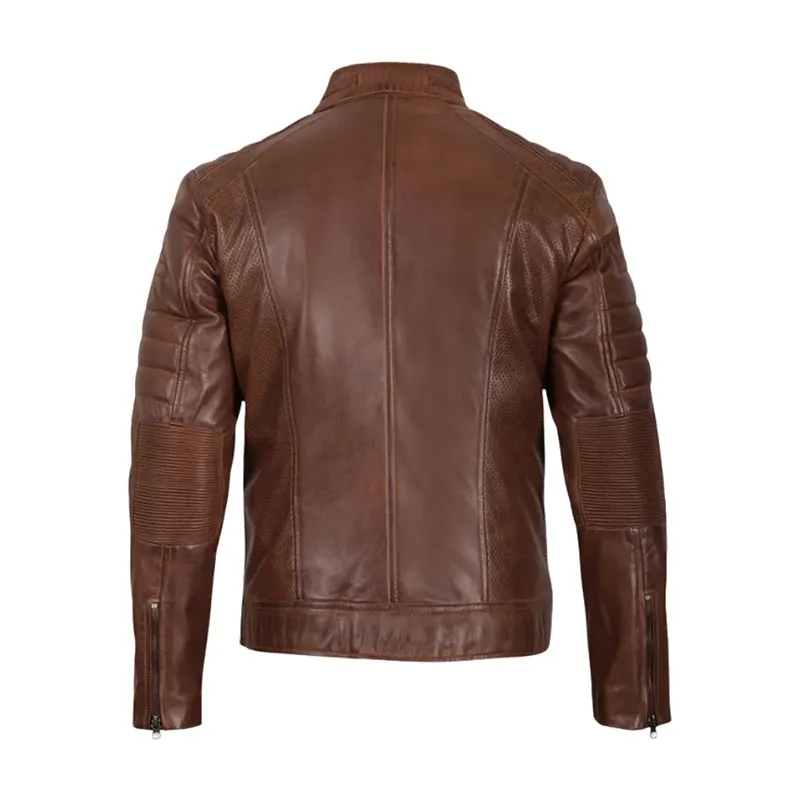 Heritage Roadster Brown Leather Jacket - Image 2
