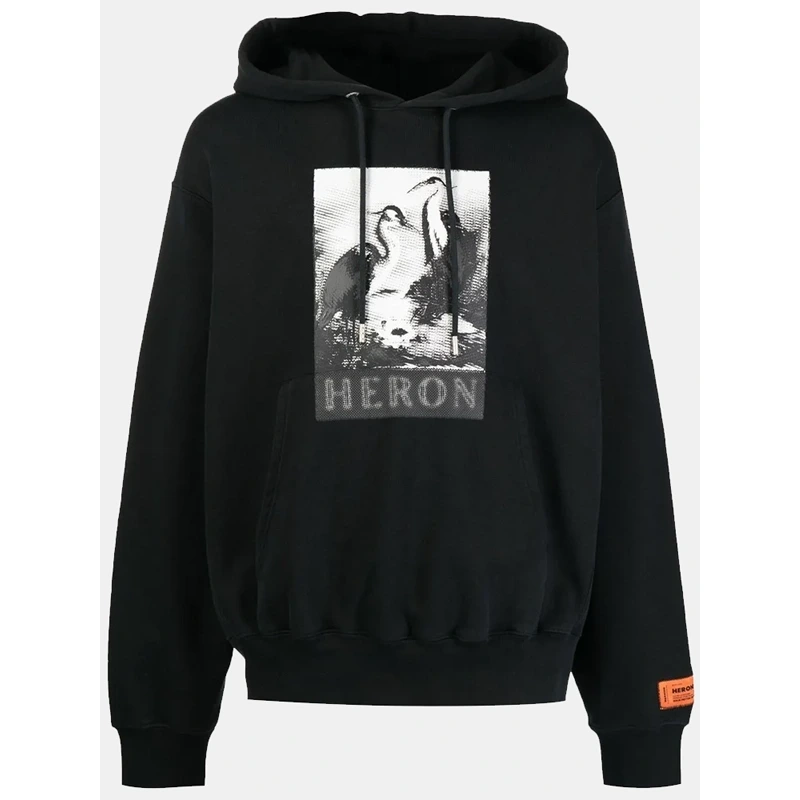 Heron Preston Black Hoodie