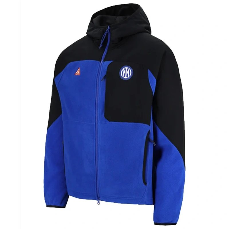 Inter Milan x Nike ACG Hooded Blue and Black Jacket - Image 3