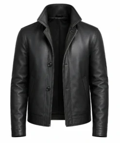 James Bond 007 First Light Black Leather Jacket