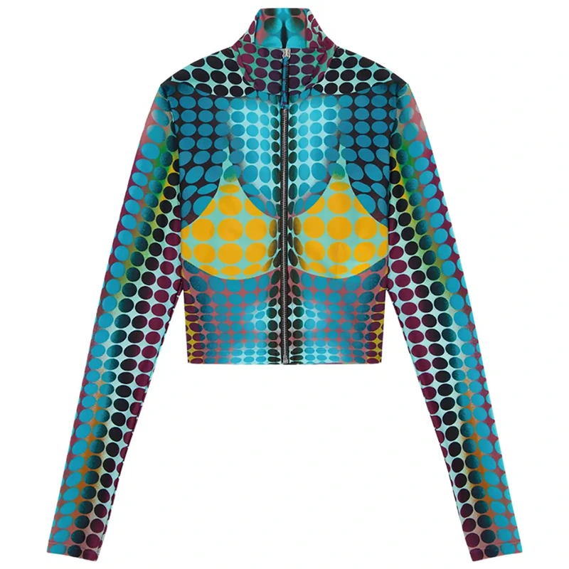 Jean Paul Gaultier High Neck Long-Sleeve Top