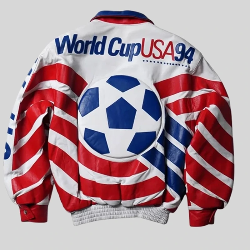 Jeff Hamilton USA World Cup Leather Jacket - Image 2