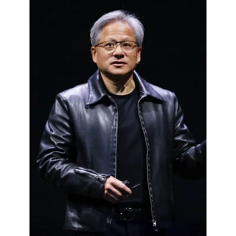 Jensen Huang Leather Jacket - Image 2