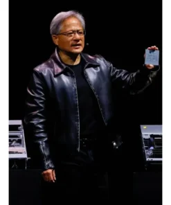 Jensen Huang Leather Jacket