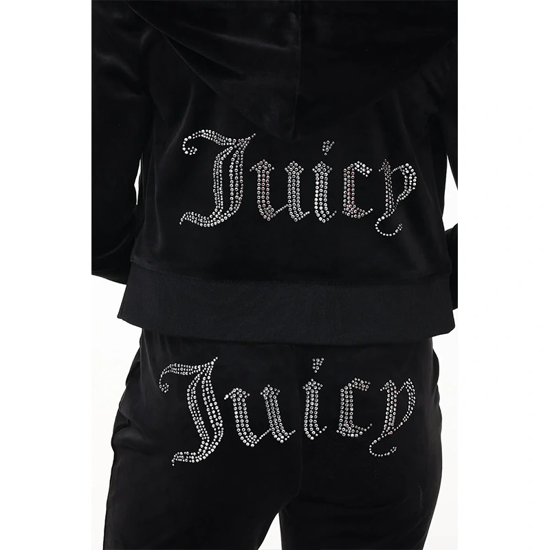 Juicy Couture Women's Bling Velour Hoodie - Image 3