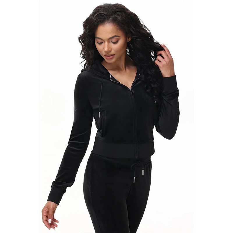 Juicy Couture Women's Bling Velour Hoodie - Image 5