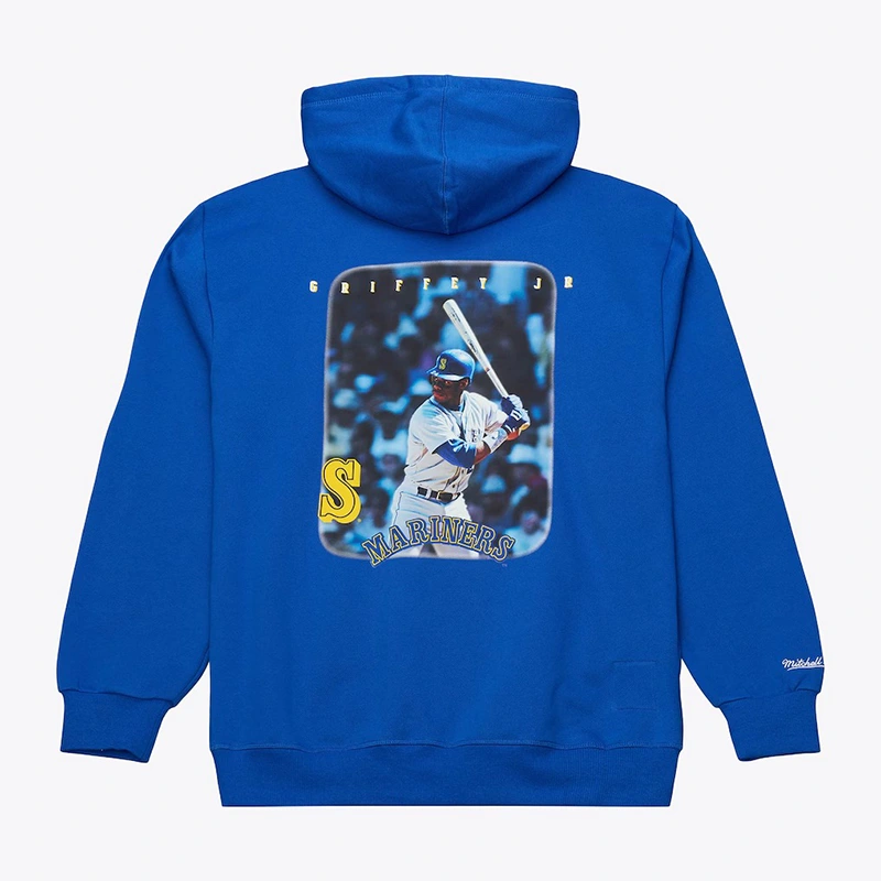 Ken Griffey Jr. Seattle Mariners Royal Player Fleece Hoodie - Image 2