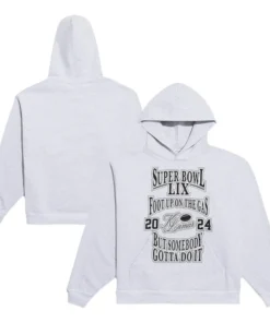 Kendrick Lamar Super Bowl LIX Foot Up On The Gas Hoodie