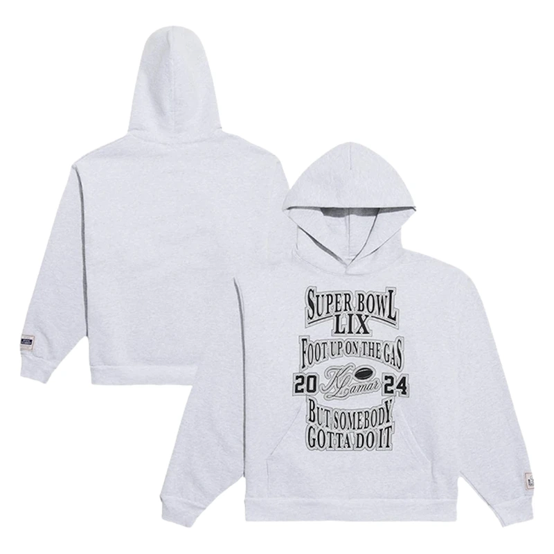 Kendrick Lamar Super Bowl LIX Foot Up On The Gas Hoodie