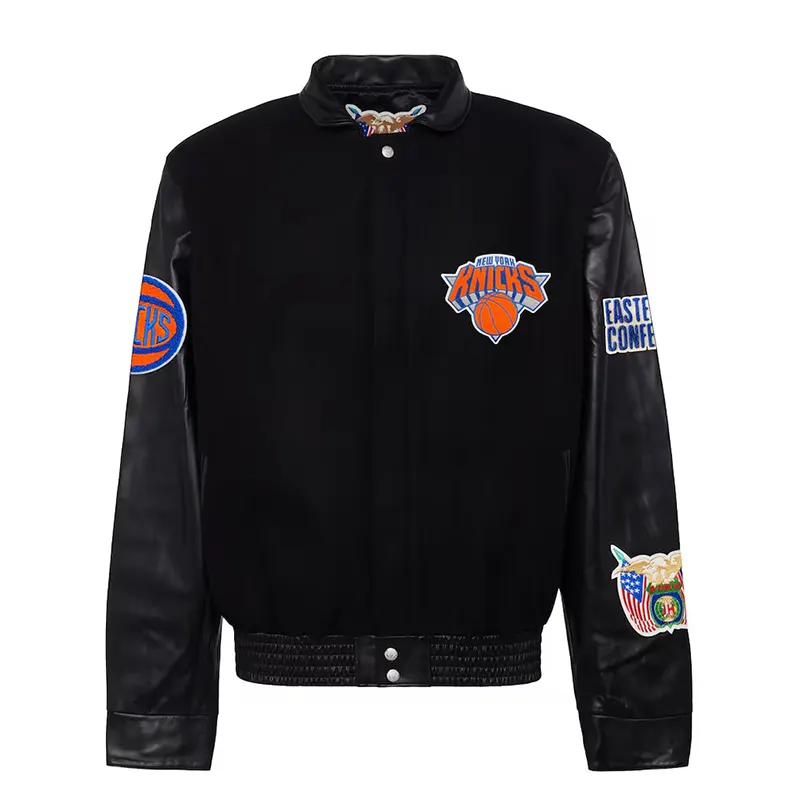 Knicks Leather Jacket - Image 2