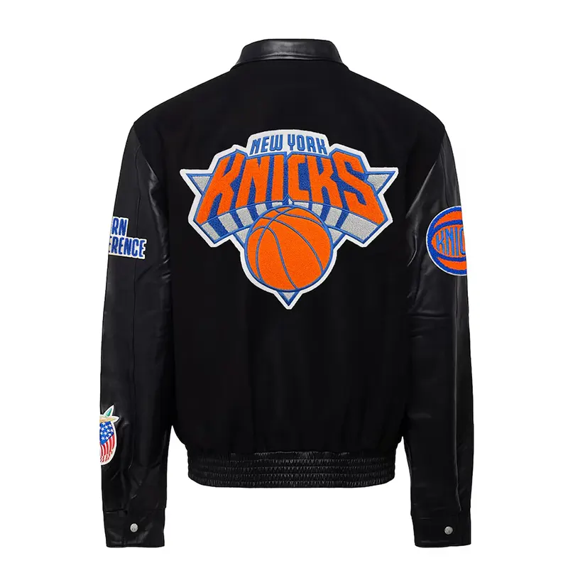 Knicks Leather Jacket - Image 3