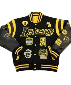 Kobe Bryant Collage Legends Varsity Jacket