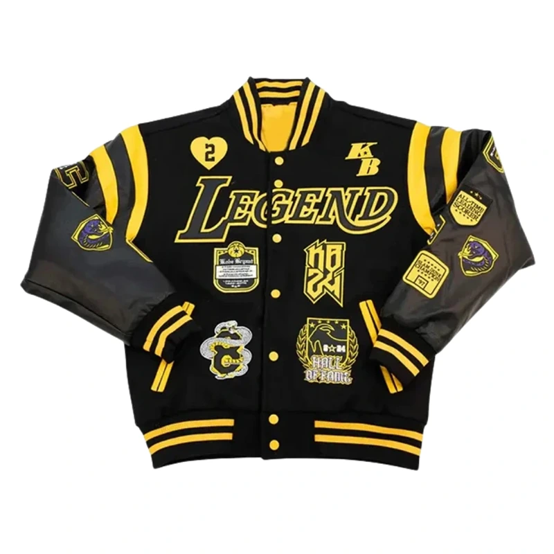 Kobe Bryant Collage Legends Varsity Jacket
