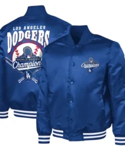 LA Dodgers Starter Royal Adaptive Champions Varsity Jacket