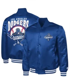 LA Dodgers Starter Royal Adaptive Champions Varsity Jacket