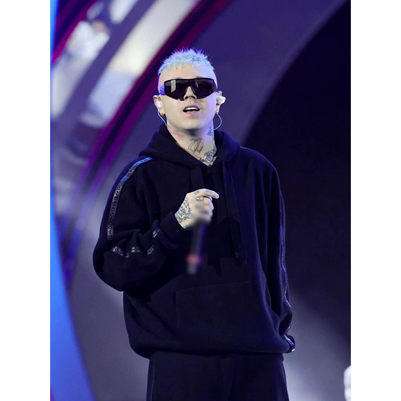Lazza Black Hoodie - Image 5