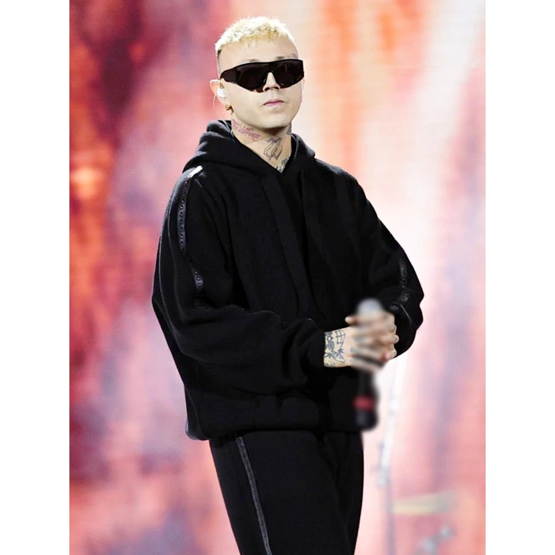 Lazza Black Hoodie - Image 3