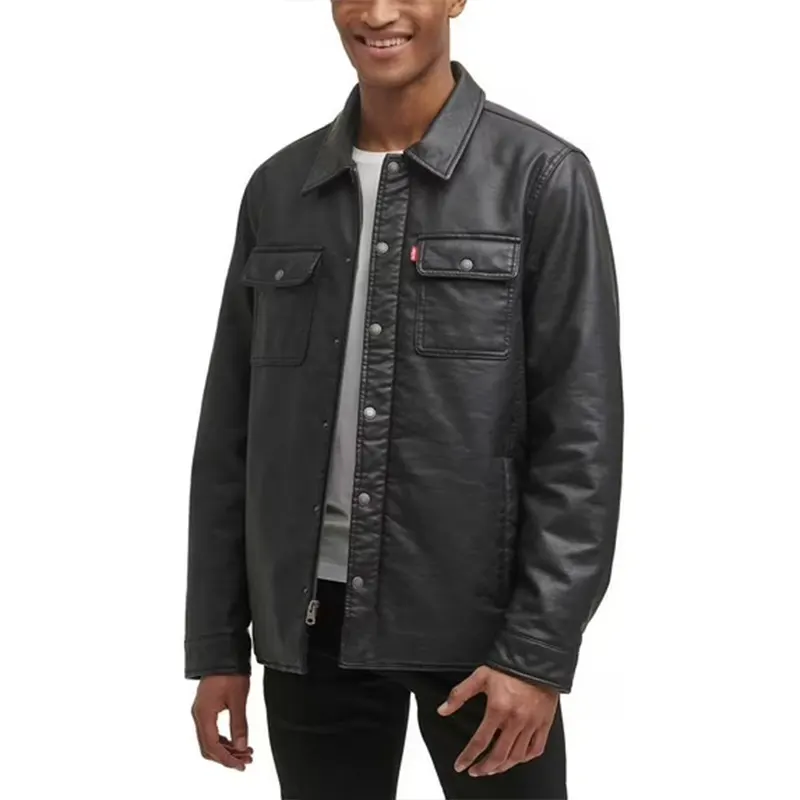Levis Mens Faux Leather Jacket