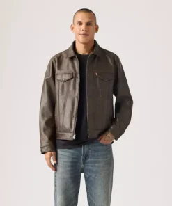 Levis Mens Faux Leather Jacket