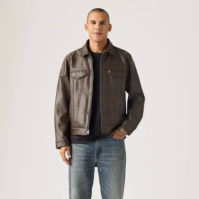 Levis Mens Faux Leather Jacket