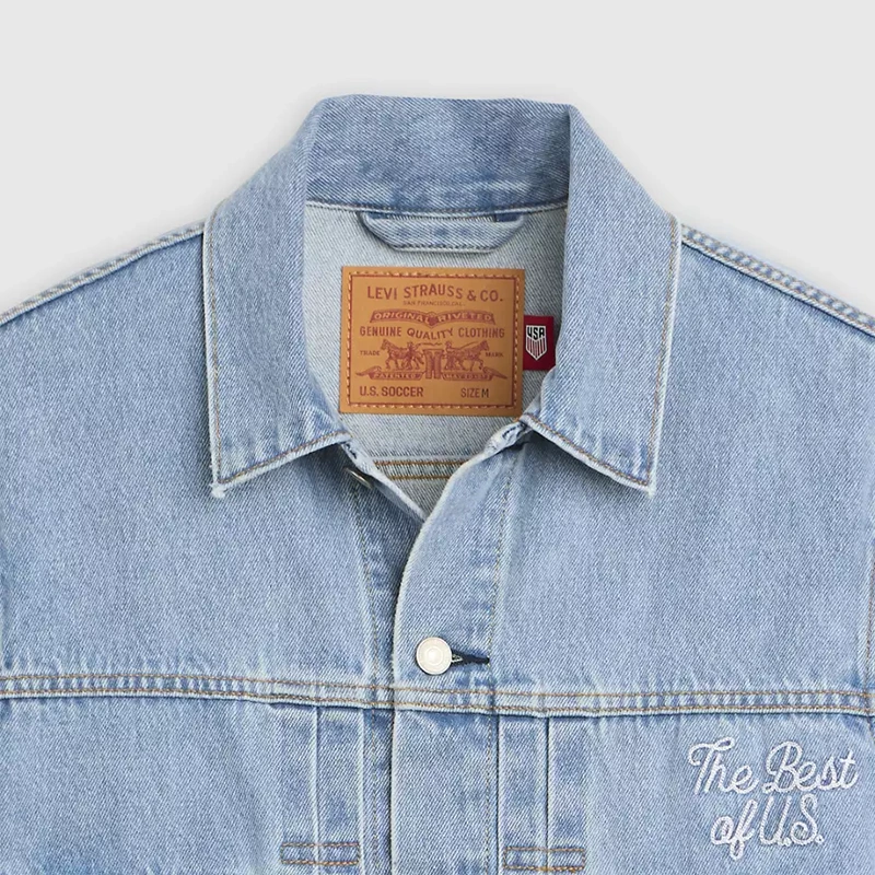 Levi's US Soccer Medium Wash Denim Jacket - Image 3