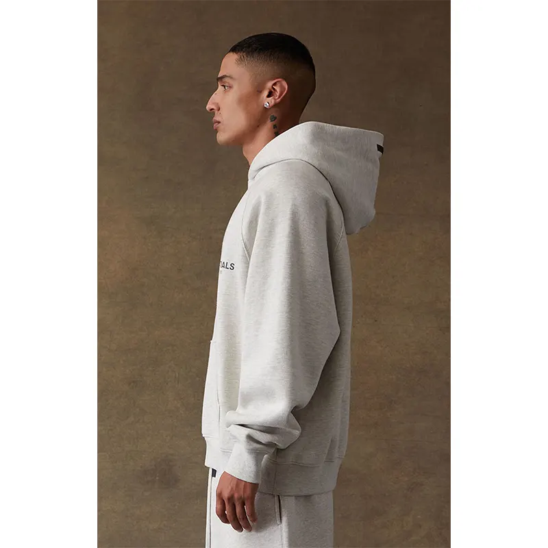 Light Oatmeal Essentials Hoodie - Image 2