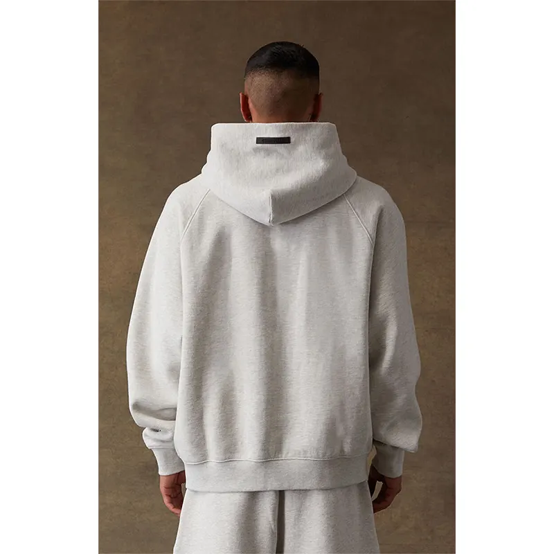 Light Oatmeal Essentials Hoodie - Image 3