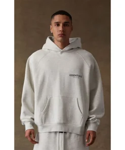 Light Oatmeal Essentials Hoodie
