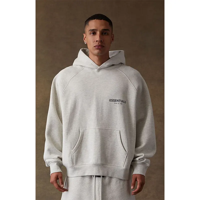 Light Oatmeal Essentials Hoodie