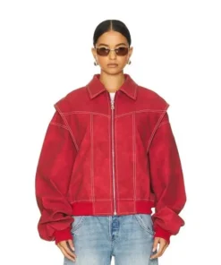 Revolve Red Leather Jacket