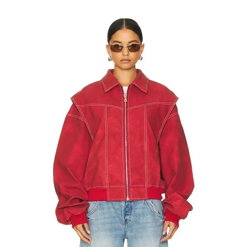 Revolve Red Leather Jacket