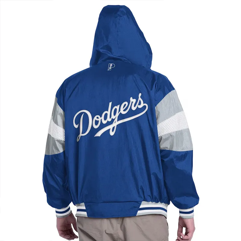 Los Angeles Dodgers Pro Player Legacy Lightweight Full-Zip Hooded Jacket - Image 2