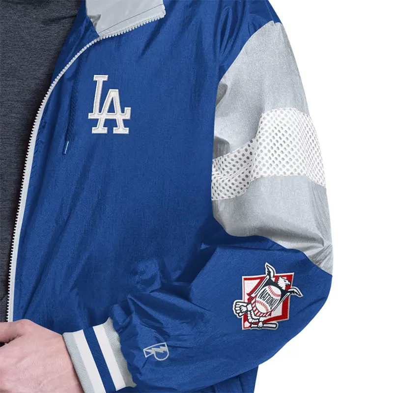 Los Angeles Dodgers Pro Player Legacy Lightweight Full-Zip Hooded Jacket - Image 3