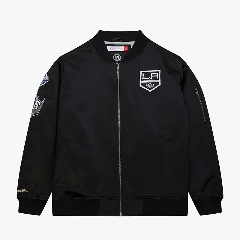 Los Angeles Kings Mitchell & Ness Lightweight Satin Bomber Jacket