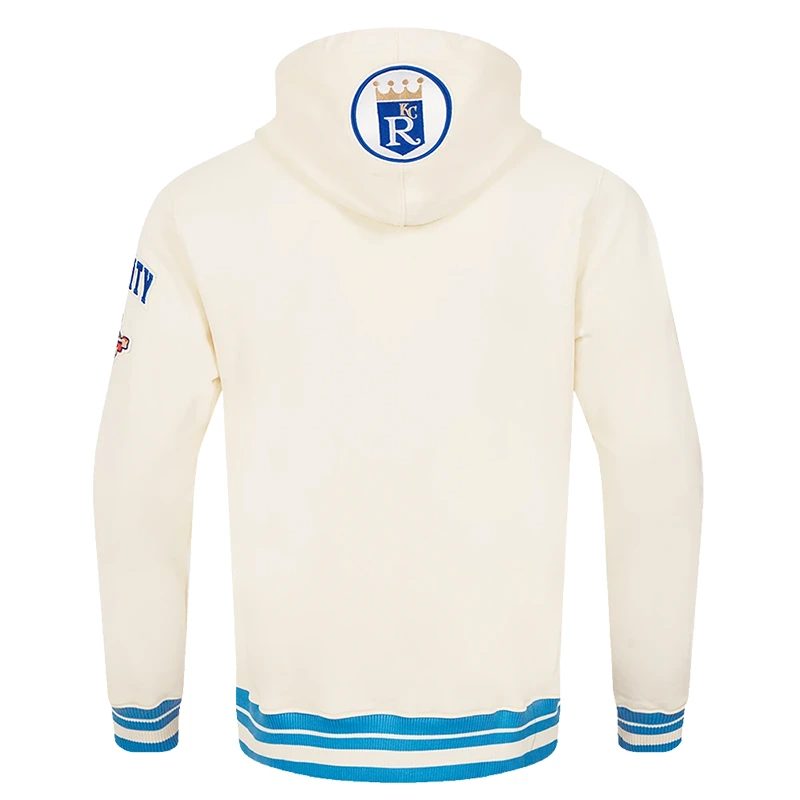 MLB Kansas City Royals Retro Classic Men’s White Pullover Hoodie - Image 2