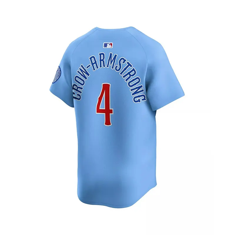 MLB Nike Mens Pete Crow-Armstrong Light Chicago Cubs Alternate Limited Player Jersey - Image 3