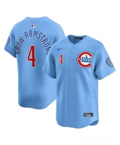 MLB Nike Mens Pete Crow-Armstrong Light Chicago Cubs Alternate Limited Player Jersey