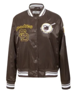 MLB San Diego Padres Retro Classic Women’s Rib Satin Jacket