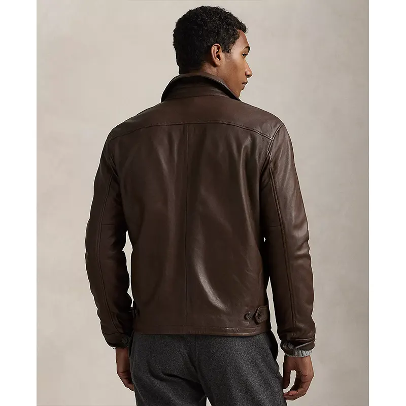 Macys Mens Leather Jacket - Image 2