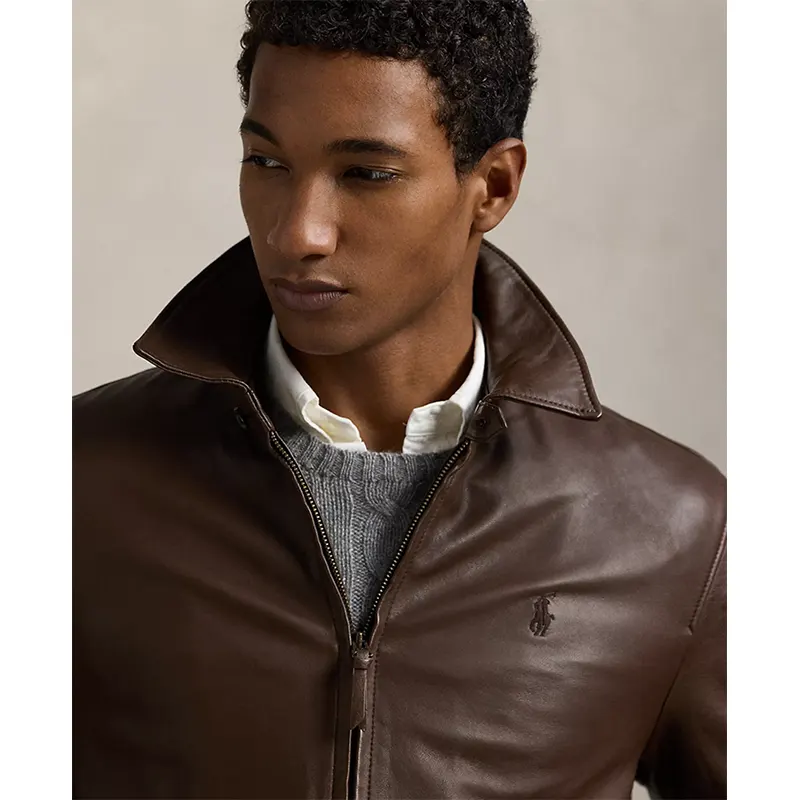 Macys Mens Leather Jacket - Image 3