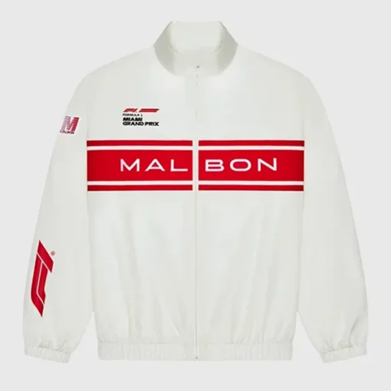 Malbon x F1 Miami White Track Jacket