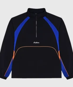 Malbon x Knicks Baseline Quarter-Zip Black Jacket