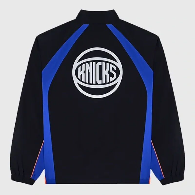 Malbon x Knicks Baseline Quarter-Zip Black Jacket - Image 2
