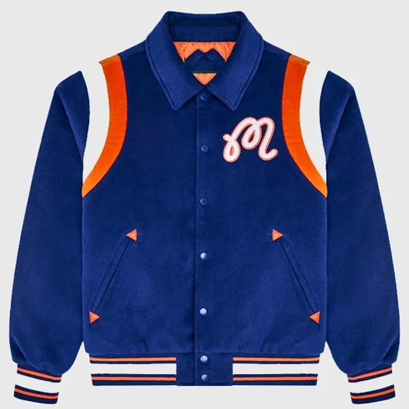 Malbon x Knicks The Garden Royal Blue Varsity Jacket