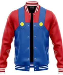 Mario Super Mario Bros Varsity Jacket