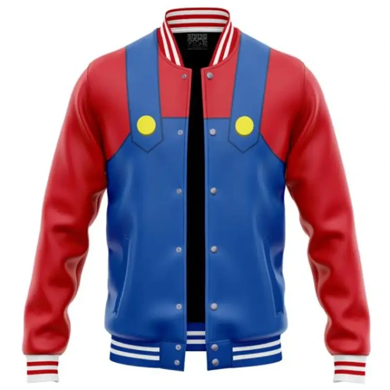 Mario Super Mario Bros Varsity Jacket