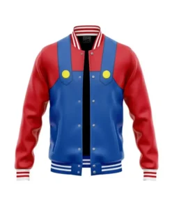 Mario Super Mario Bros Varsity Jacket