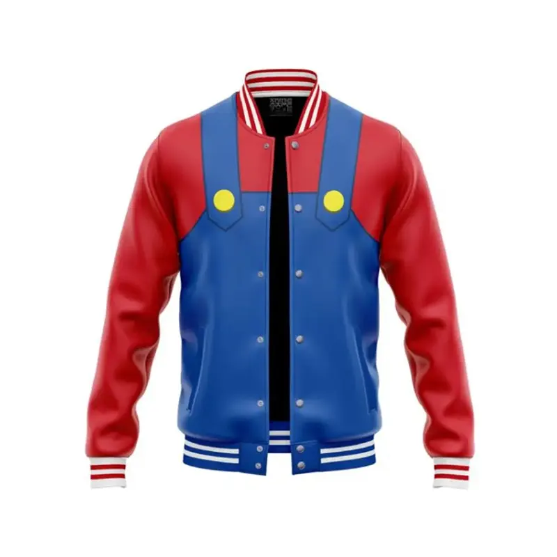 Mario Super Mario Bros Varsity Jacket