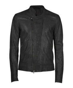 Maverick Men’s Black Biker Leather Jacket